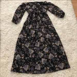 Off the shoulder maxi dress